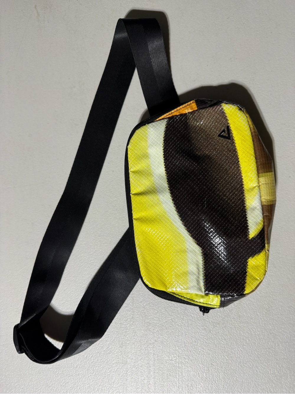 EUC Rareform Crossbody Yellow White Black Waist/Shoulder Bag Adjustable Strap